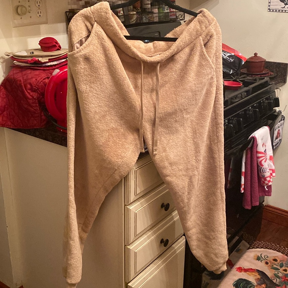 Old navy teddy bear joggers